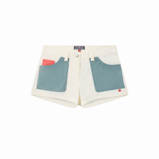 Amundsen Sports (Sample) - Women's 3Incher Field Shorts - Offwhite/Stormy Blue - Futureproof.life