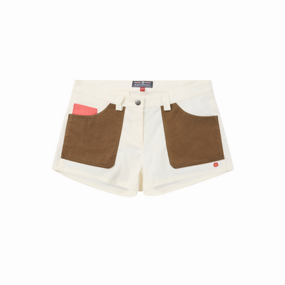 Amundsen Sports (Sample) - Women's 3Incher Field Shorts - Offwhite/Tan - Futureproof.life