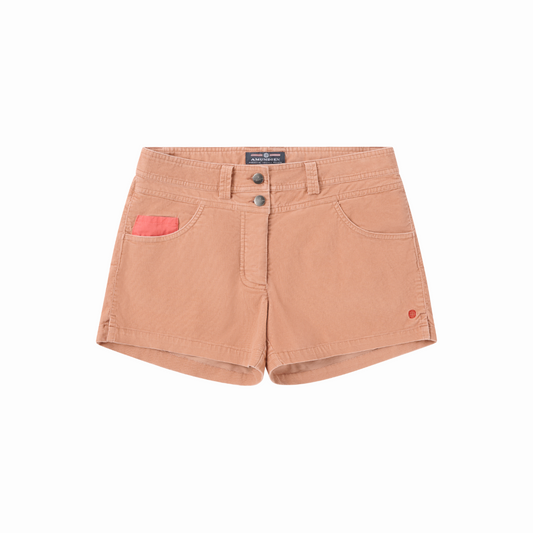 Amundsen Sports (Sample) - Women's 4Incher Wild Velvet Shorts - Apricot - Futureproof.life