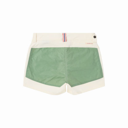 Amundsen Sports (Sample) - Women's 5Incher Field Shorts - Offwhite/Willow Green - Futureproof.life