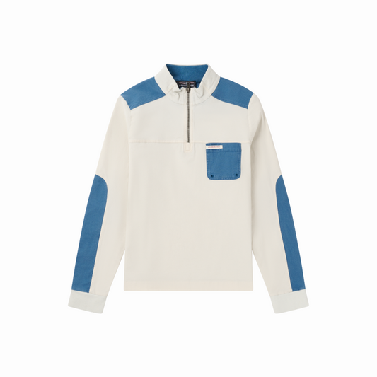 Amundsen Sports (Sample) - Women's Ditch Hiker Pullover - Oatmeal/Indigo - Futureproof.life