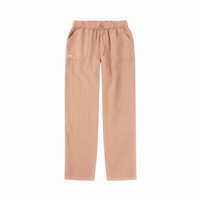 Amundsen Sports (Sample) - Women's Safari Linen Pants - Apricot - Futureproof.life