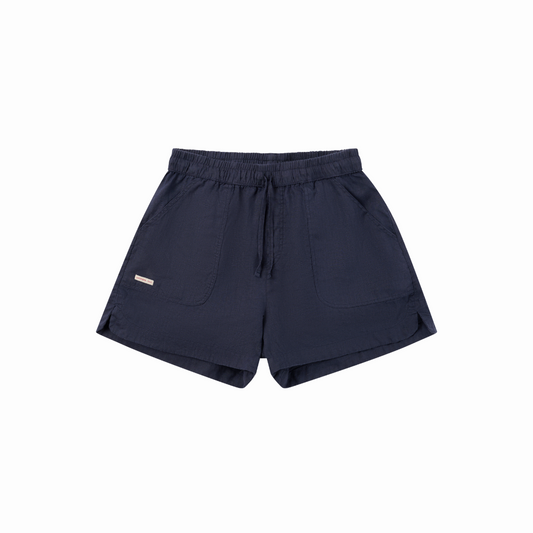 Amundsen Sports (Sample) - Women's Safari Linen Shorts - Faded Navy