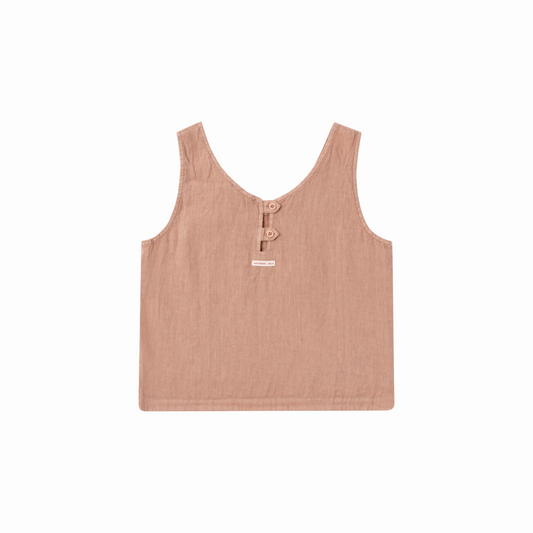 Amundsen Sports (Sample) - Women's Safari Linen Top - Apricot - Futureproof.life