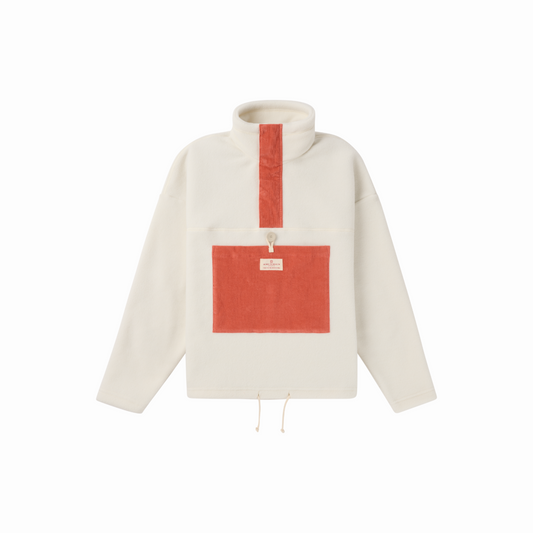 Amundsen Sports (Sample) - Women's V-Bond Cord Fleece - Natural/Weathered Red - Futureproof.life