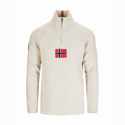 Amundsen Sports - Men's Boiled Ski Sweater - Oatmeal/Norge - Futureproof.life
