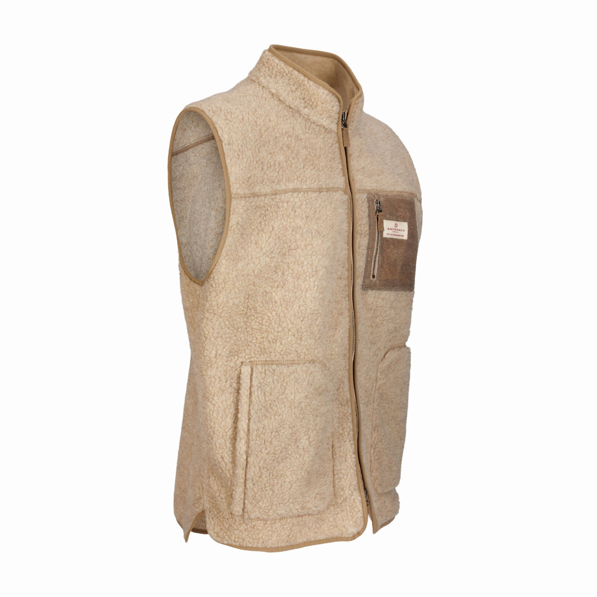 Amundsen Sports - Men's Heroes Wool Fleece Vest - Natural