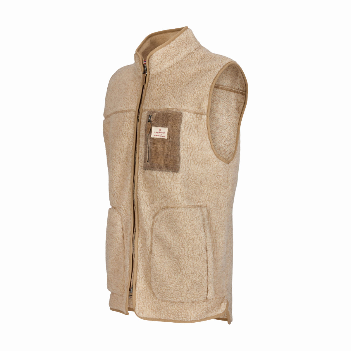 Amundsen Sports - Men's Heroes Wool Fleece Vest - Natural