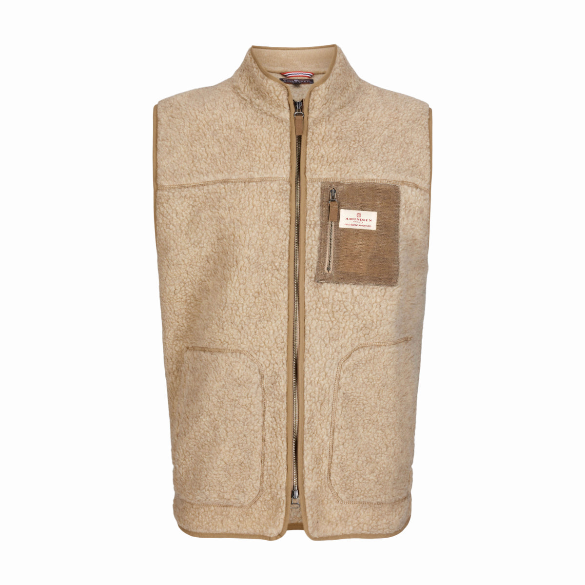 Amundsen Sports - Men's Heroes Wool Fleece Vest - Natural