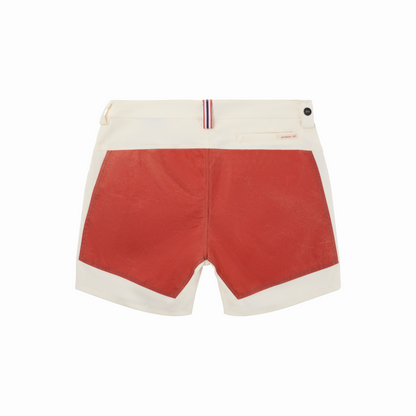 Amundsen Sports - Men's 7Incher Field Shorts - Offwhite/Terra Red - Futureproof.life