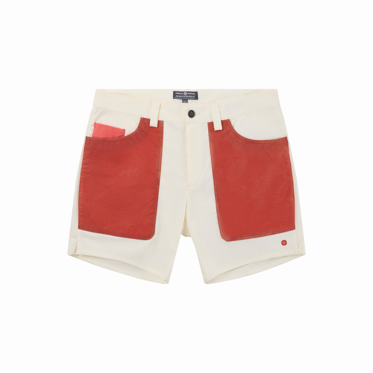Amundsen Sports - Men's 7Incher Field Shorts - Offwhite/Terra Red