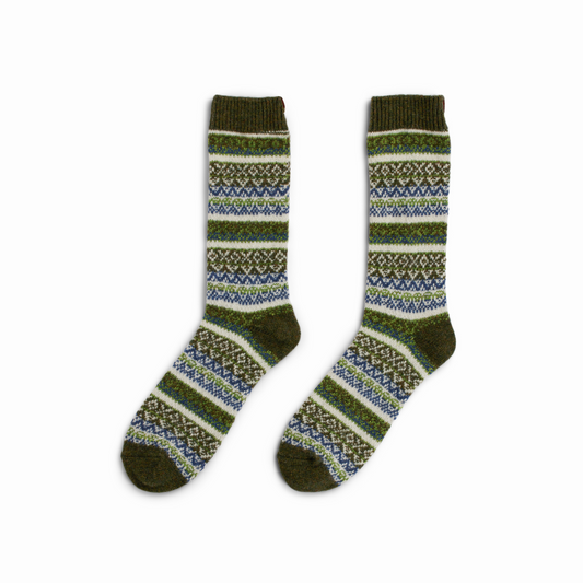 Amundsen Sports (Sample) - Unisex Skauen Mid Calf Socks - Leaf Green