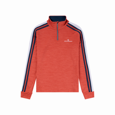 Amundsen Sports (Sample) - Women's 5Mila Half Zip Lines - Weathered Red