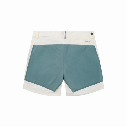 Amundsen Sports - Men's 7Incher Field Shorts - Offwhite/Stormy Blue - Futureproof.life