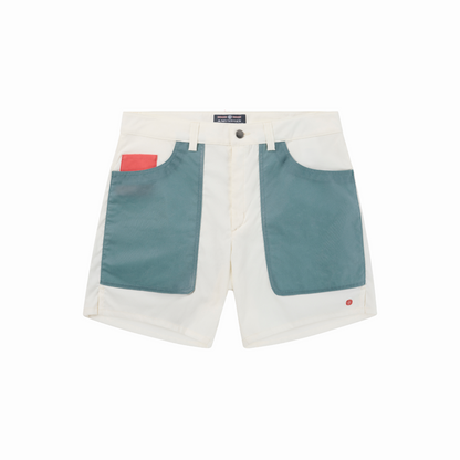 Amundsen Sports - Men's 7Incher Field Shorts - Offwhite/Stormy Blue - Futureproof.life