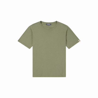 Amundsen Sports - Men's Linen Tee - Olive Ash - Futureproof.life