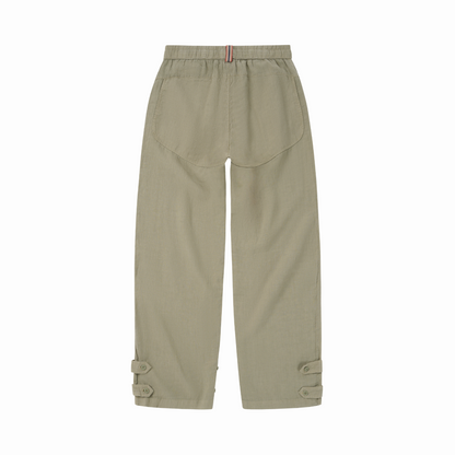 Amundsen Sports (Sample) - Women's Safari Linen Pants - Olive Ash - Futureproof.life