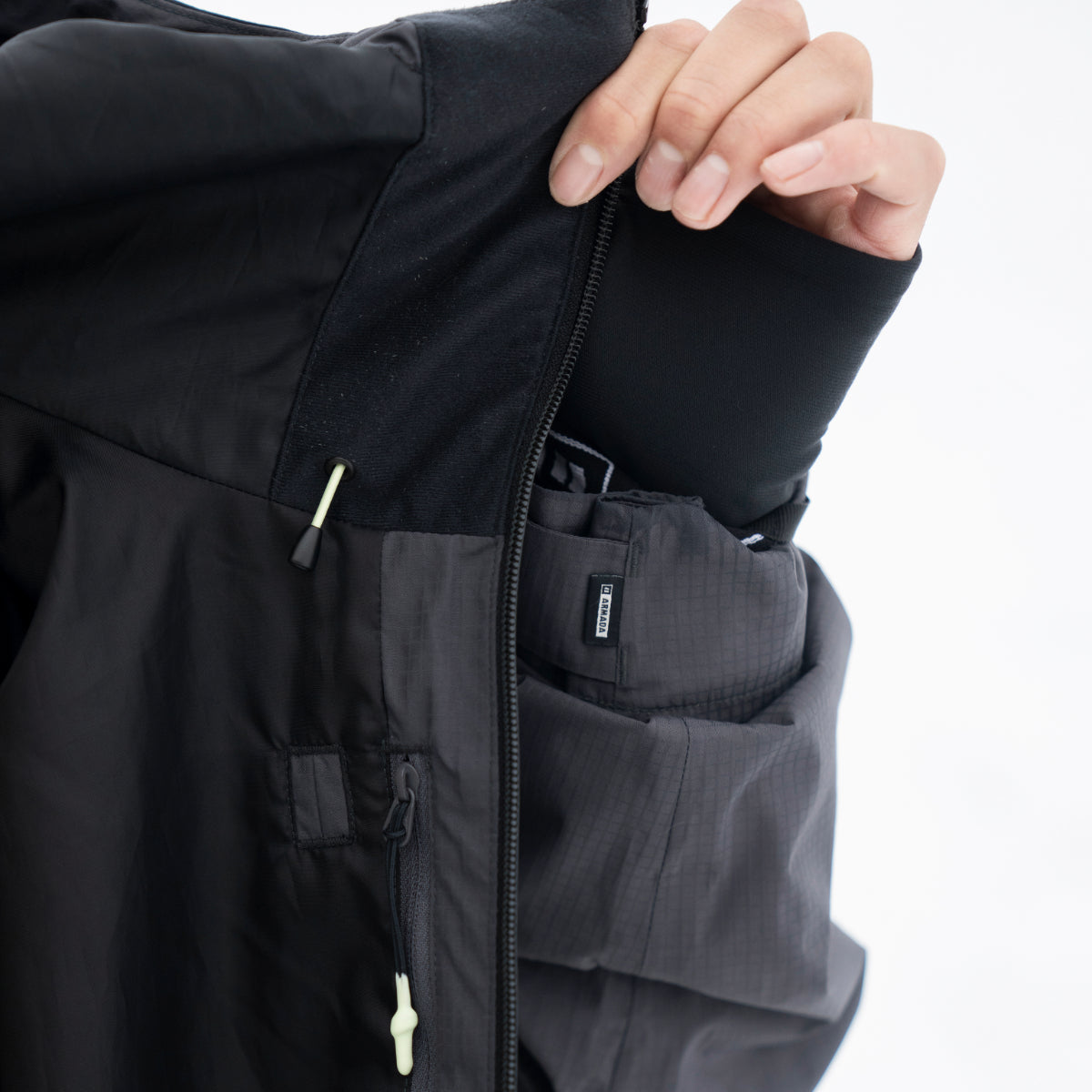 Armada (Sample) - Men's Ansel 2L Shell Jacket - Anthracite/Black/Lume