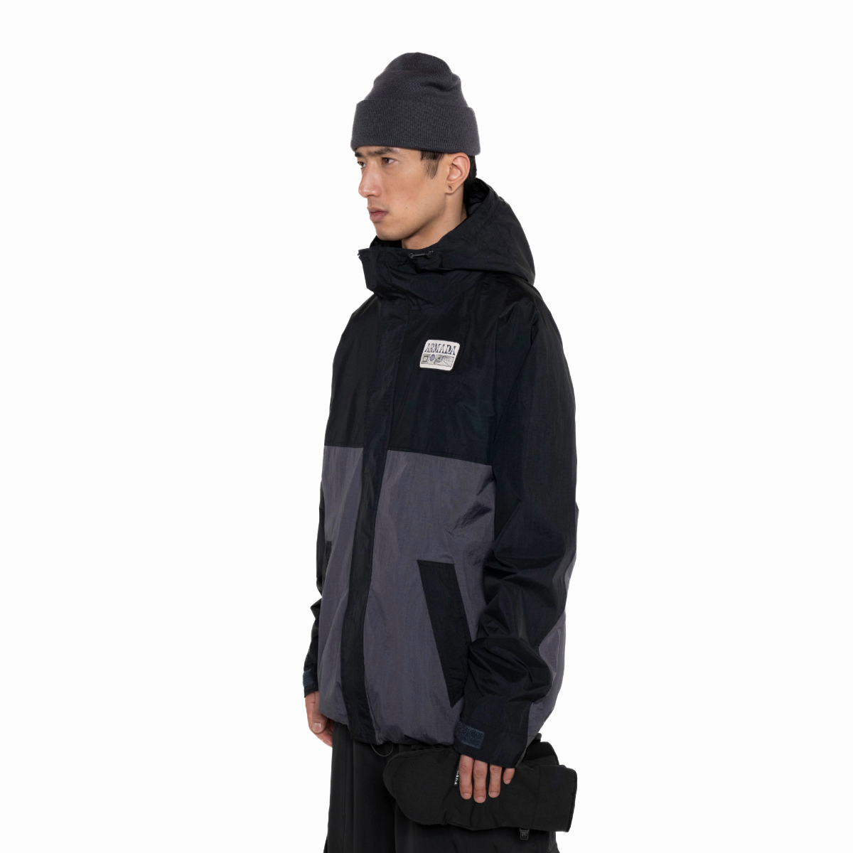 Armada (Sample) - Unisex Murph Windbreaker - Black/Anthracite