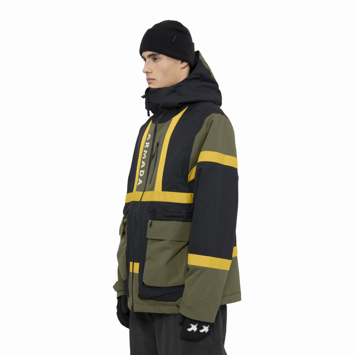 Armada (Sample) - Men's BDOG 2L Insulated Jacket - Olive/Black/Yellow