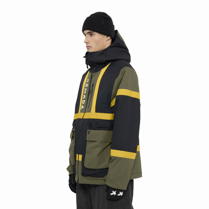 Armada (Sample) - Men's BDOG 2L Insulated Jacket - Olive/Black/Yellow