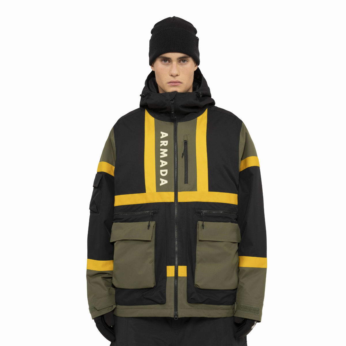 Armada (Sample) - Men's BDOG 2L Insulated Jacket - Olive/Black/Yellow
