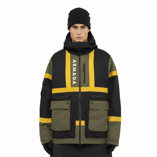 Armada (Sample) - Men's BDOG 2L Insulated Jacket - Olive/Black/Yellow
