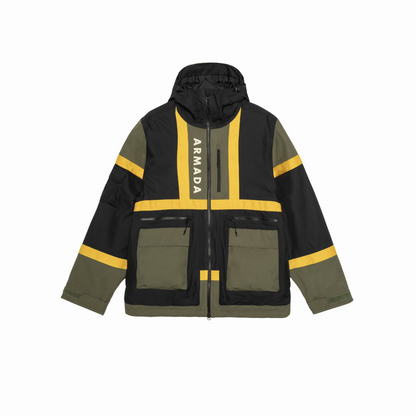 Armada (Sample) - Men's BDOG 2L Insulated Jacket - Olive/Black/Yellow