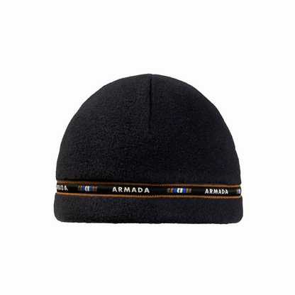 Armada (Sample) - Unisex Cord Lock Fleece Beanie - Black