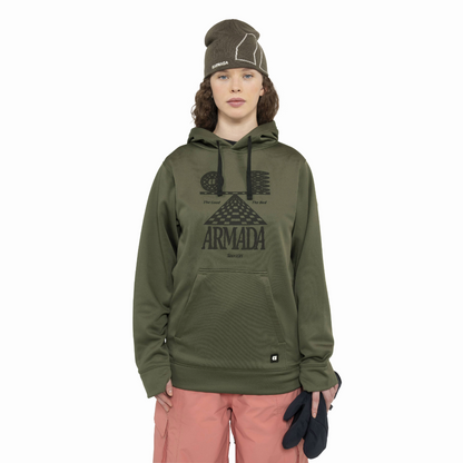Armada (Sample) - Unisex Rollin Rideable Hoodie - Olive - Futureproof.life
