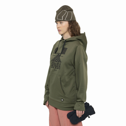 Armada (Sample) - Unisex Rollin Rideable Hoodie - Olive - Futureproof.life