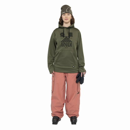 Armada (Sample) - Unisex Rollin Rideable Hoodie - Olive - Futureproof.life