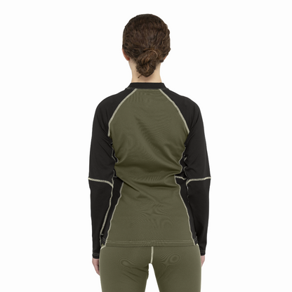 Armada (Sample) - Women's Haven Baselayer Top - Olive/Black