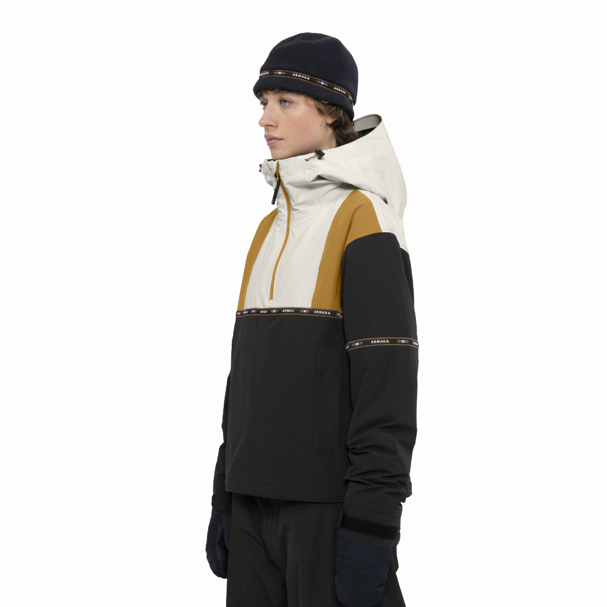 Armada - Women's Madaket 2L Insulated Anorak - Golden Brown/Black/Cream