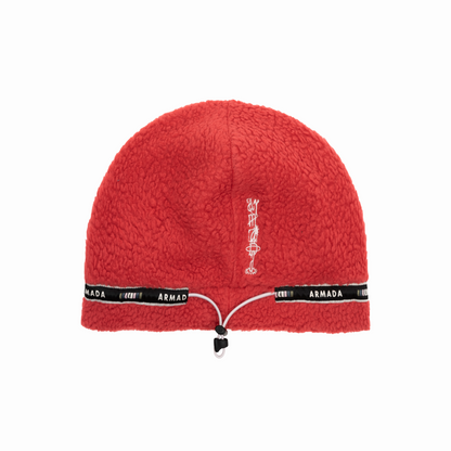 Armada (Sample) - Unisex Cord Lock Fleece Beanie - Chile Ristra