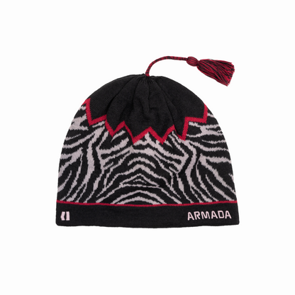 Armada (Sample) - Unisex Tassel Hat Thingy - Black/Icee Rose/Chile Ristra