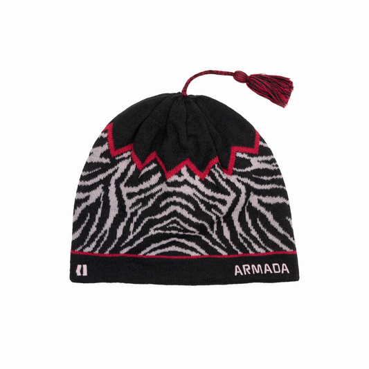 Armada (Sample) - Unisex Tassel Hat Thingy - Black/Icee Rose/Chile Ristra