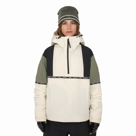 Armada (Sample) - Women's Madaket 2L Insulated Anorak - Bone Dust/Swamp
