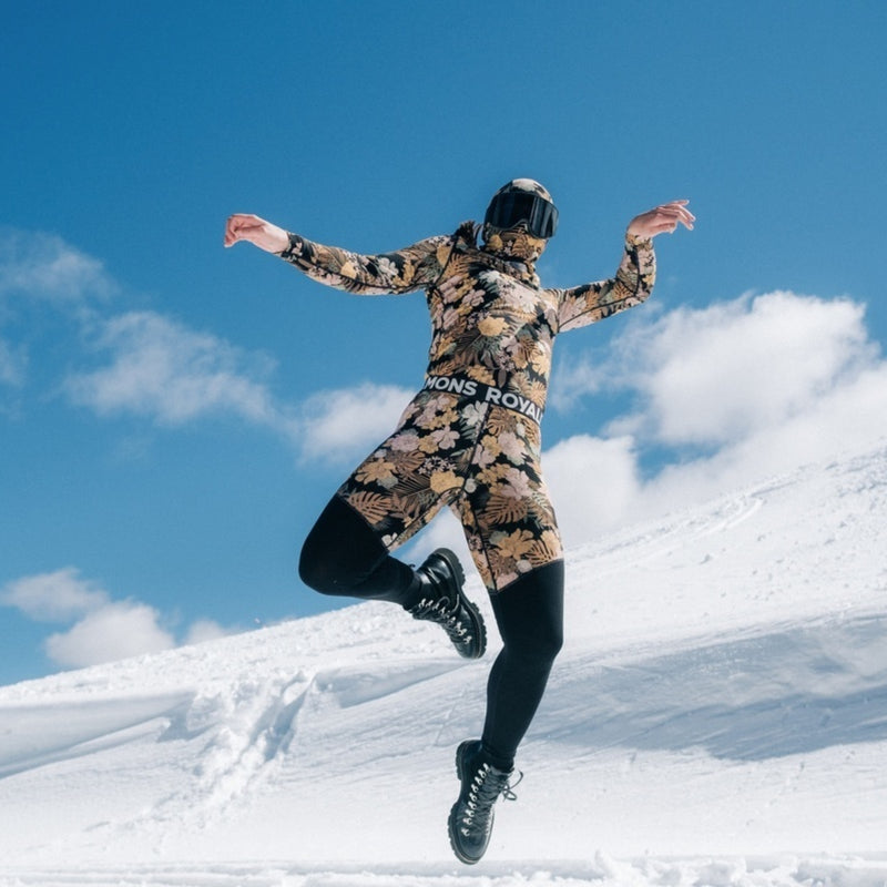 Mons Royale Cascade Merino Flex 200 Legging - Winter Leopard - Futureproof.life