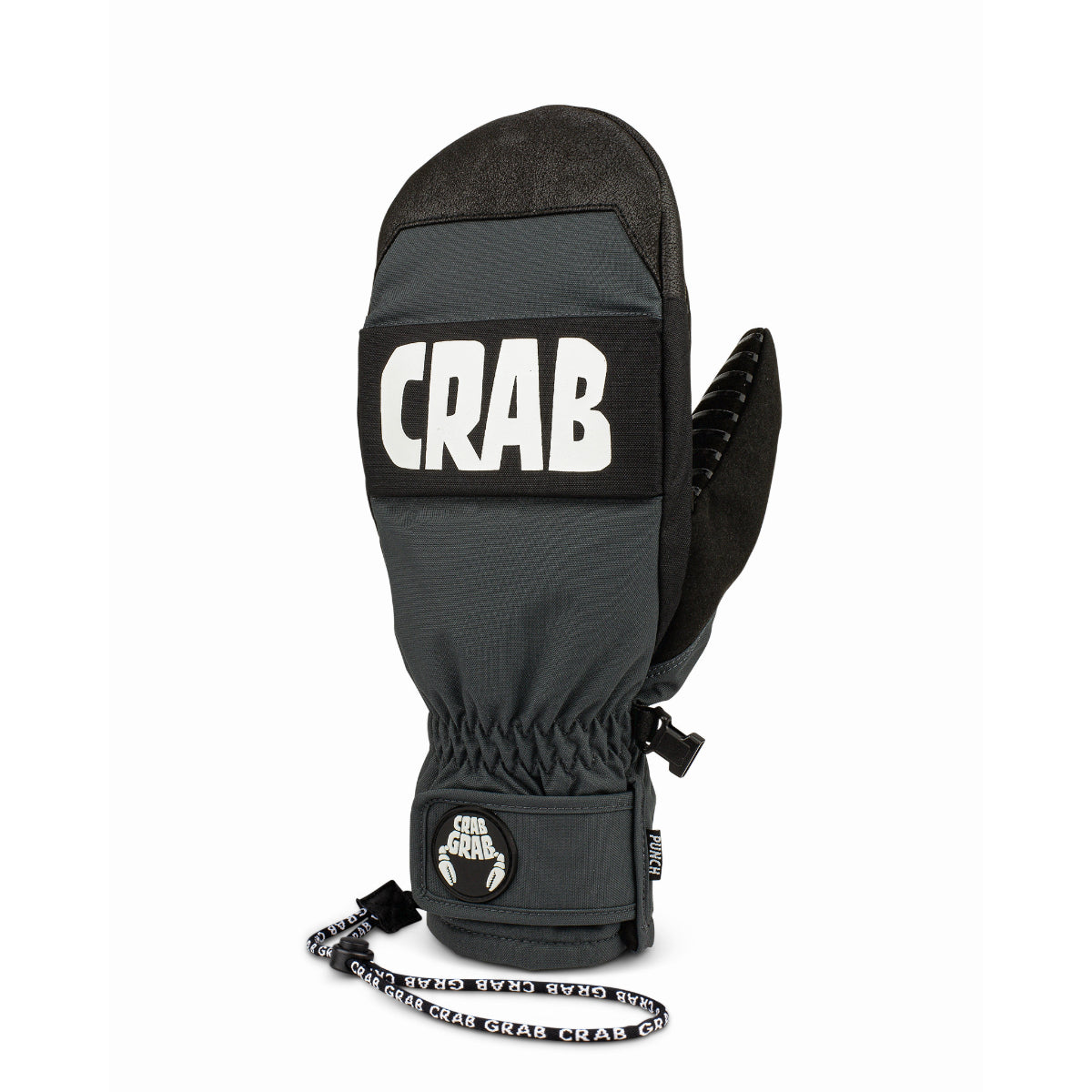 Crab Grab - Unisex Punch Mitten - Washed Black