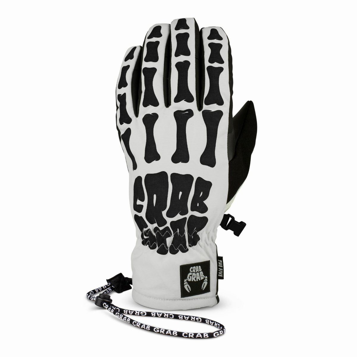 Crab Grab - Unisex Five Glove - White Bones - Futureproof.life