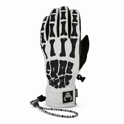 Crab Grab - Unisex Five Glove - White Bones - Futureproof.life