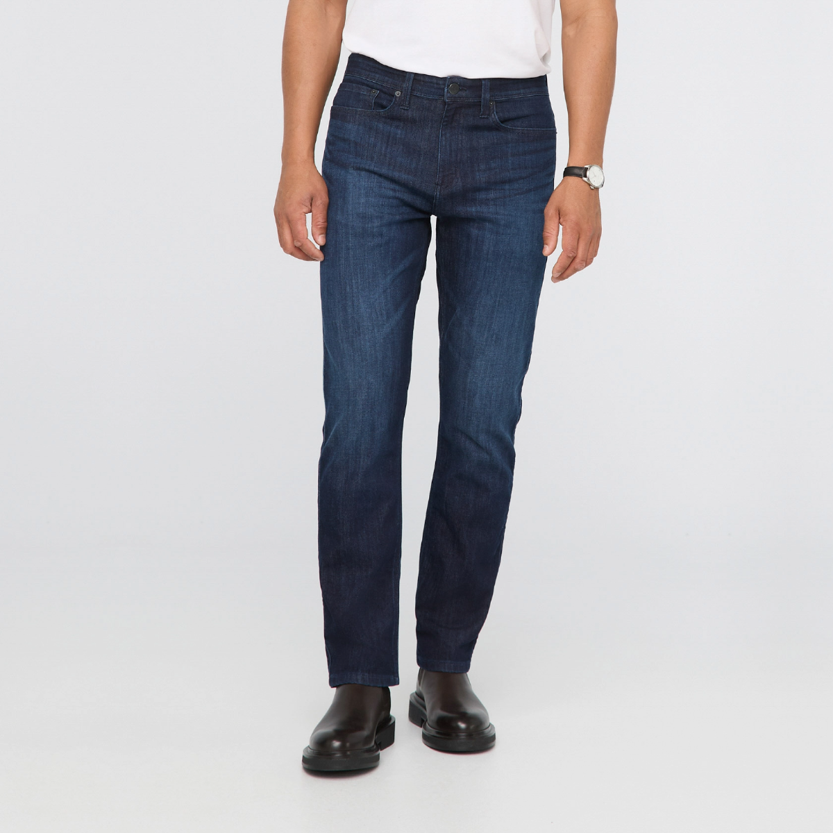 Duer (Sample) - Men's Performance Denim Athletic Straight - Obsidian