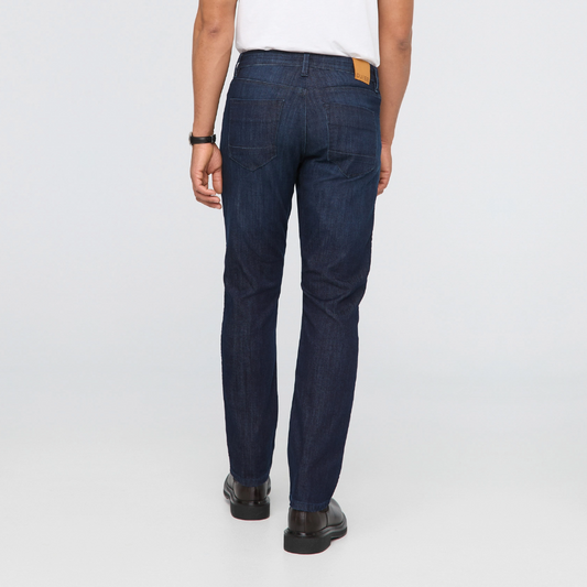 Duer (Sample) - Men's Performance Denim Athletic Straight - Obsidian
