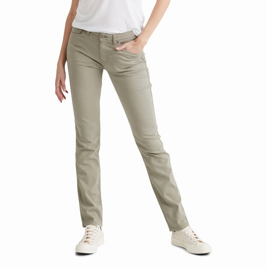 Duer (Sample) - Women's No Sweat Slim Straight - Sage