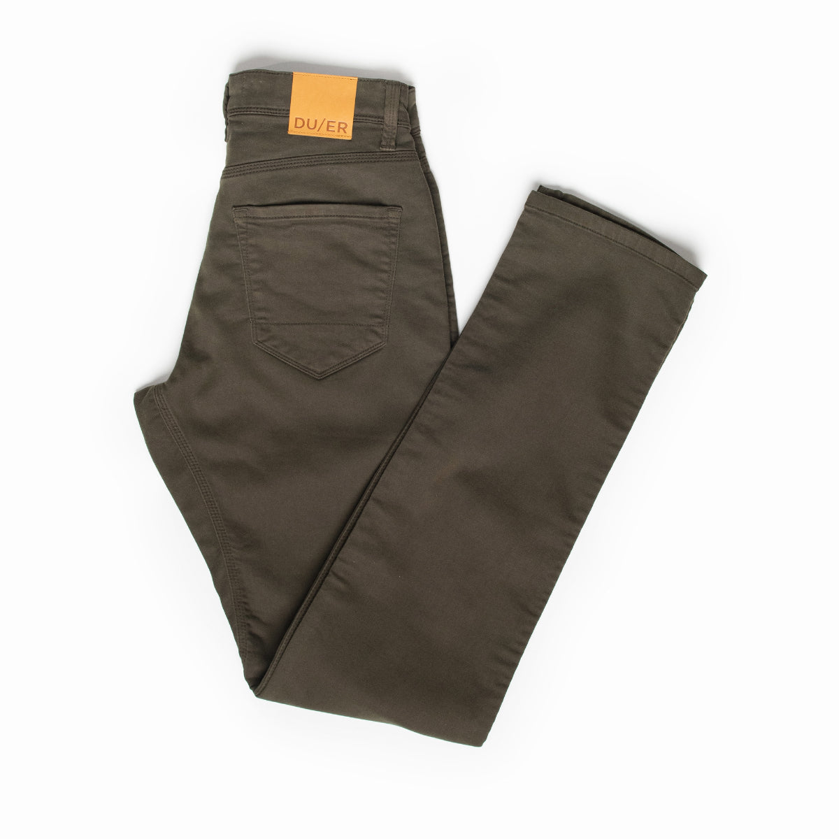 Duer - Men's No Sweat Pant Relaxed Taper  - Army Green