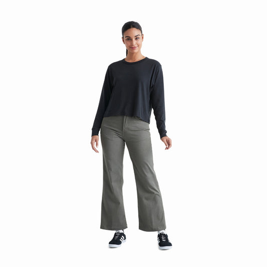 Duer (Sample) - Women's Live Free High Rise Wide Leg - Thyme