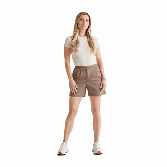 Duer (Sample) - Women's Live Free Pleated Short - Warm Sand