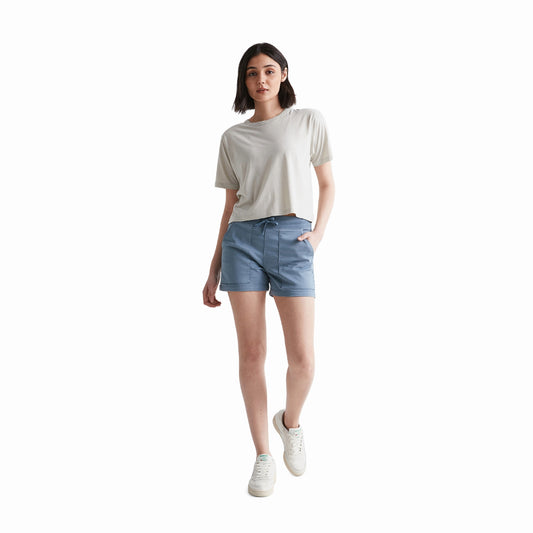 Duer (Sample) - Women's No Sweat Everyday Short - Stone Blue