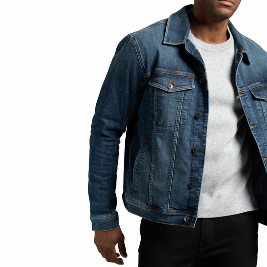 Duer - Men's Stay Dry Performance Denim Jean Jacket - Galactic
